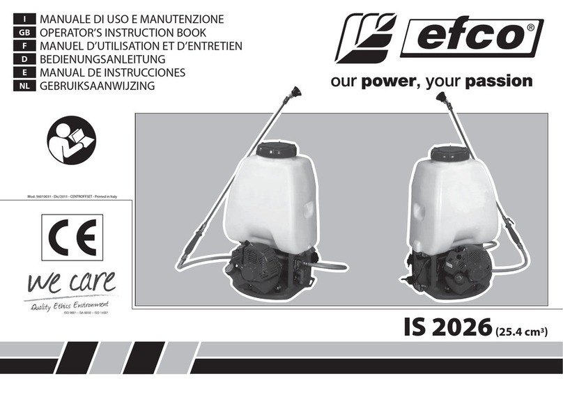 Efco IS 2026 Operators instruction book Efco IS 2026 Operators instruction book