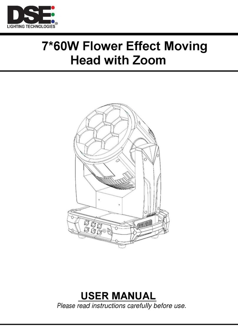 DSE Flower Effect Moving Head user manual