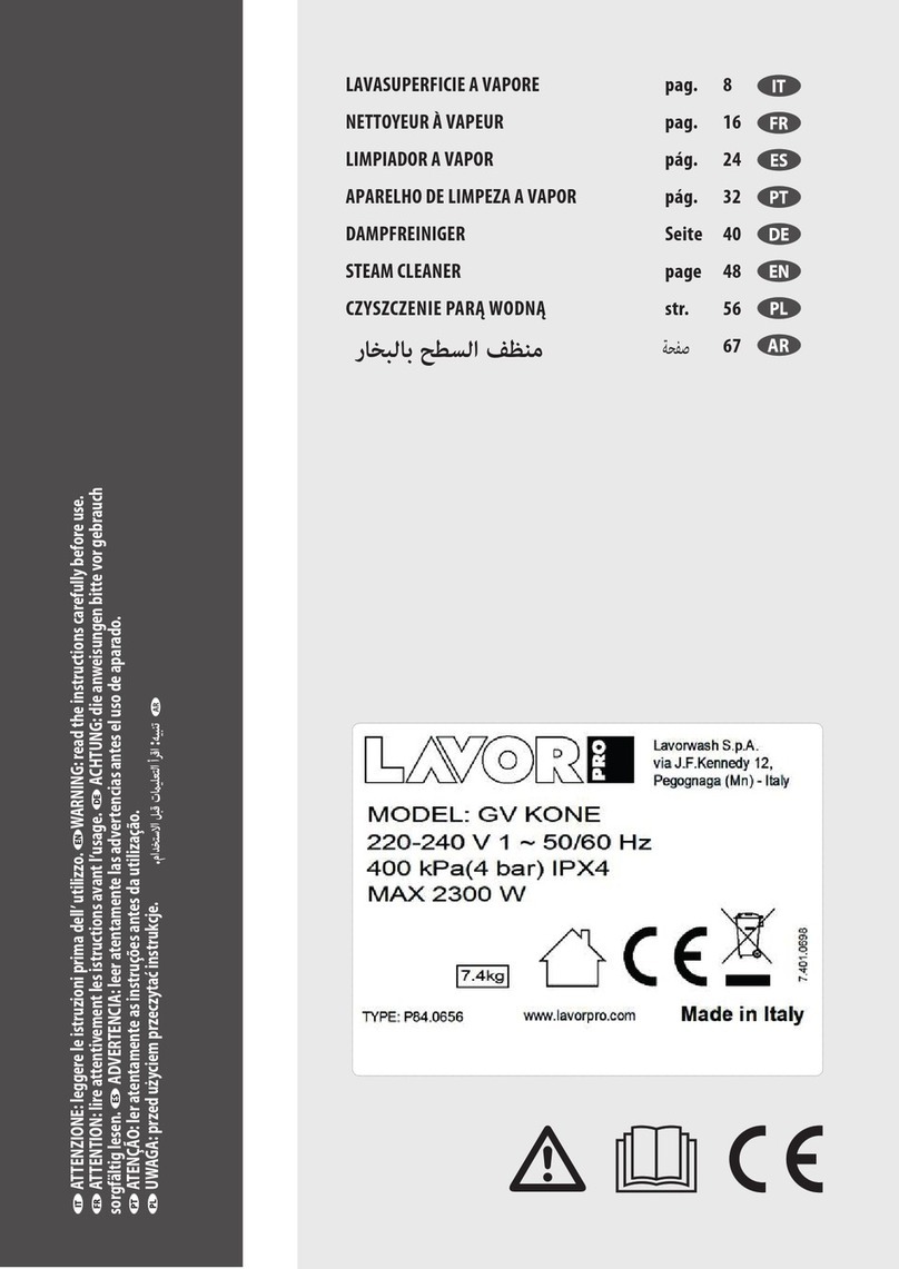 LavorPro GV KONE instruction manual