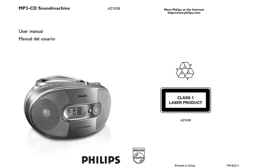 Philips AZ1038 User manual