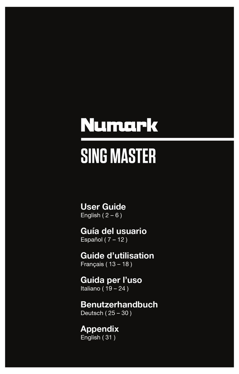 Numark Sing Master User manual