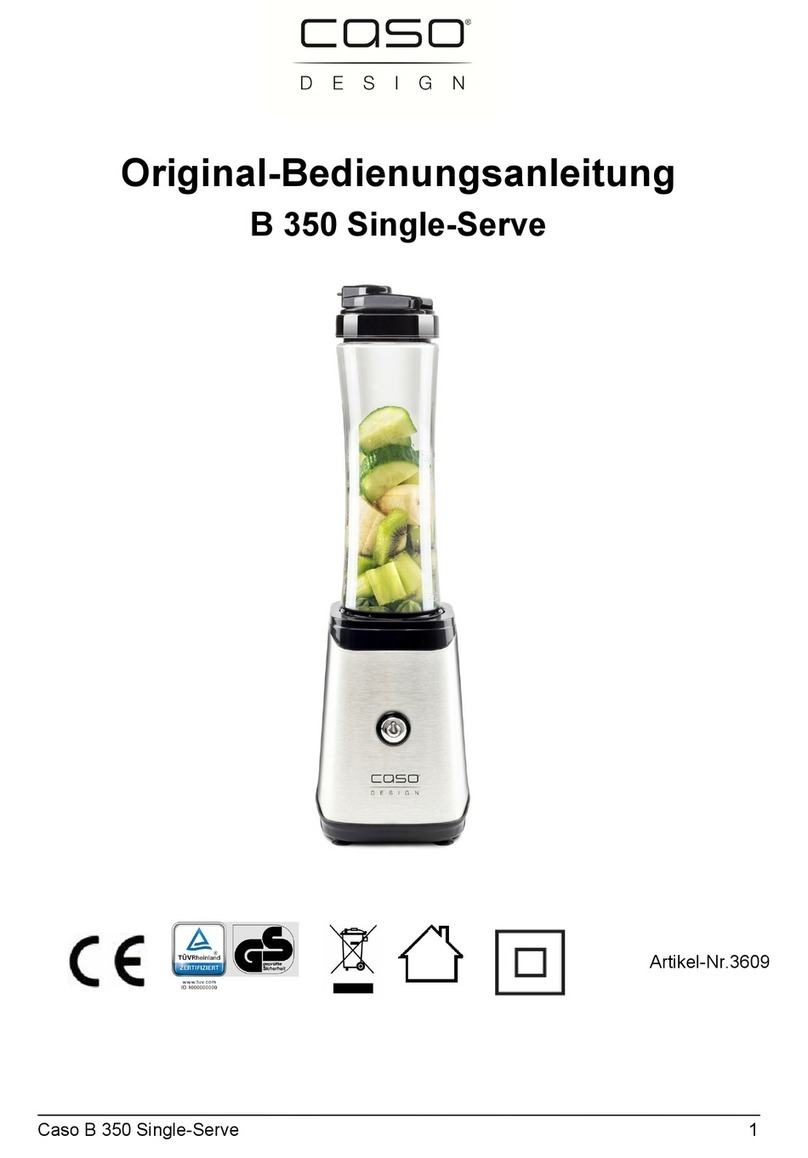 Caso B 350 Single-Serve Original operating manual