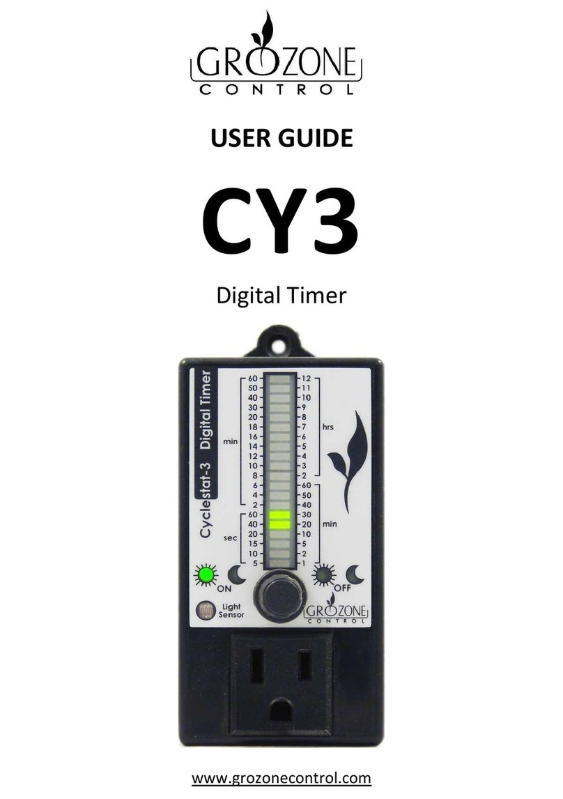Grozone Control Cyclestat-3 CY3 User manual Grozone Control Cyclestat-3 CY3 User manual