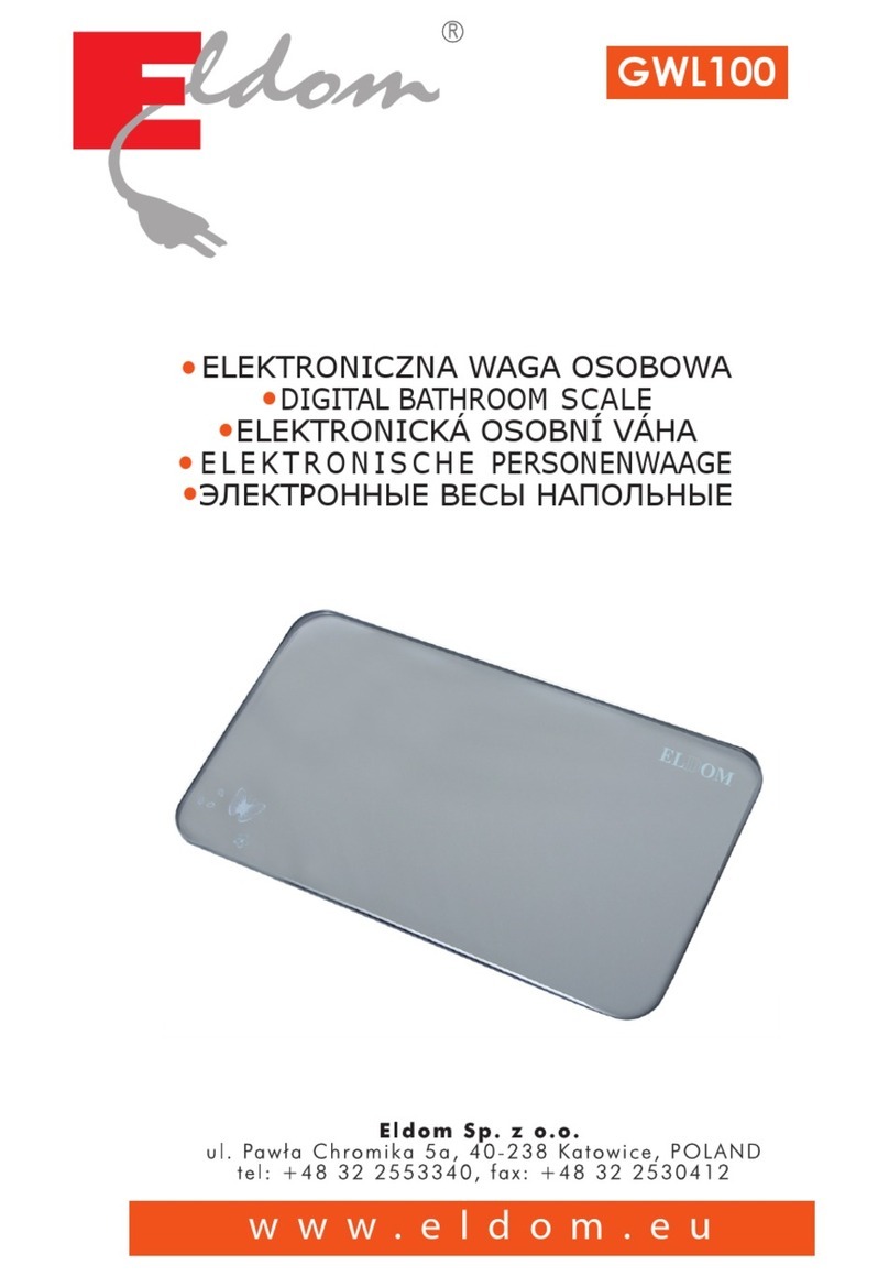 Eldom GWL100 User manual