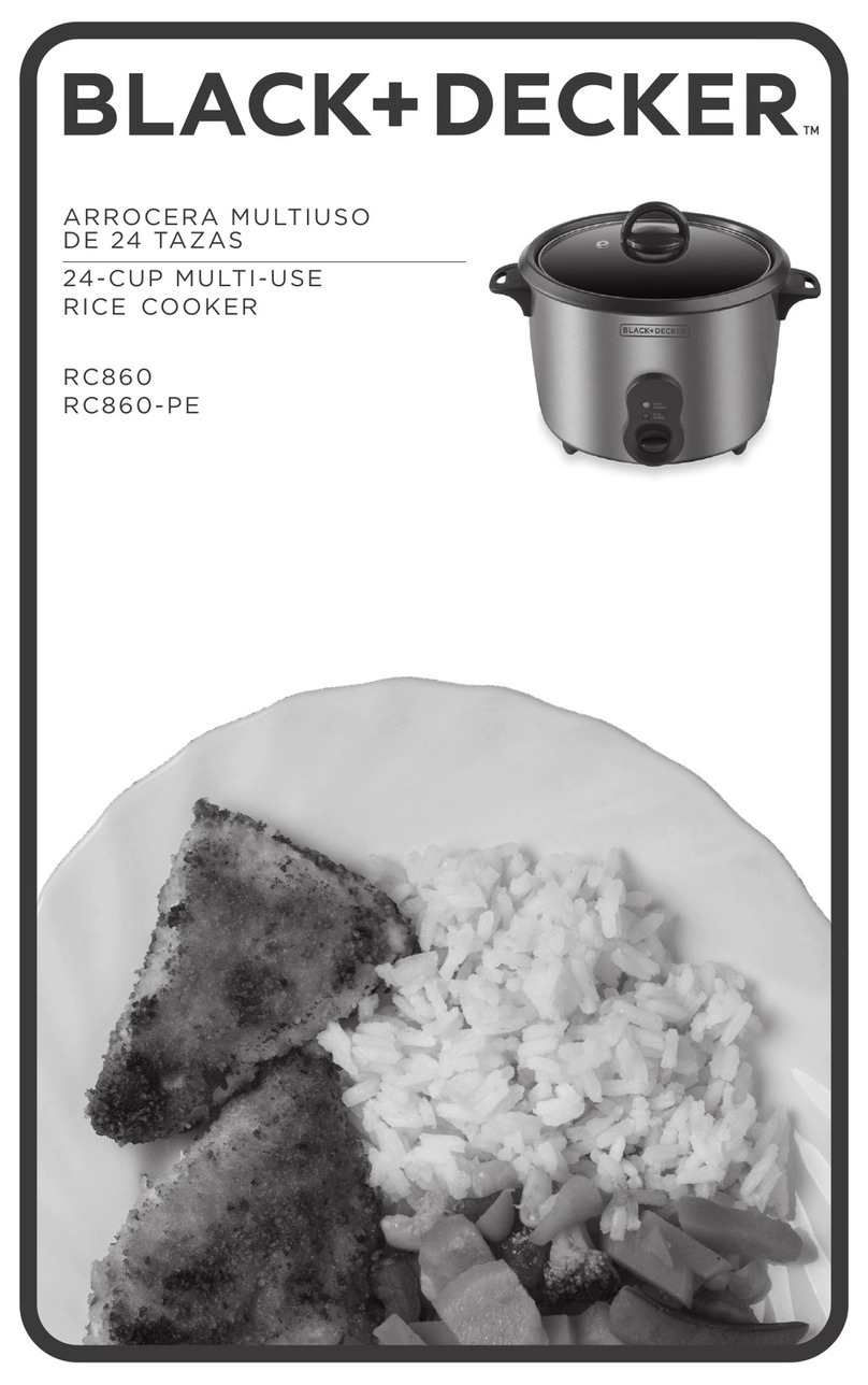 BLACK DECKER RC860 Use and care book