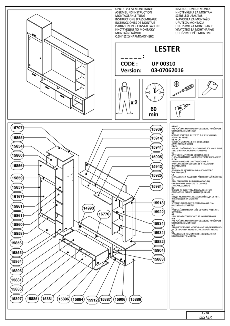 Regal LESTER Assembling Instruction Regal LESTER Assembling Instruction