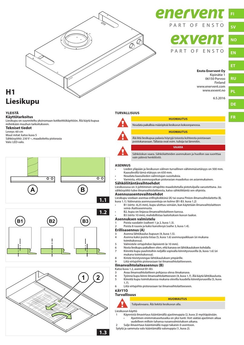 ensto Enervent H1 installation manual ensto Enervent H1 installation manual
