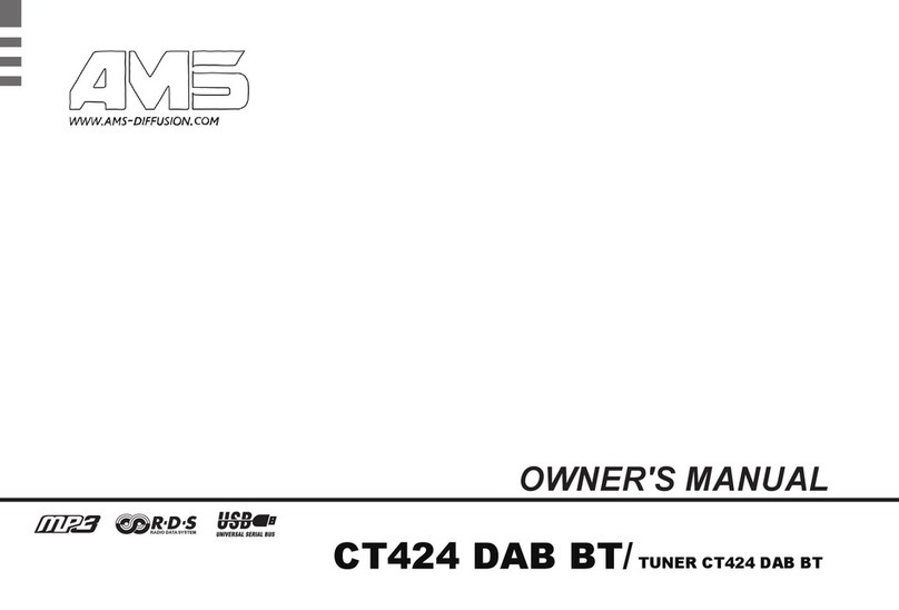 AMS CT424 DAB BT owner's manual