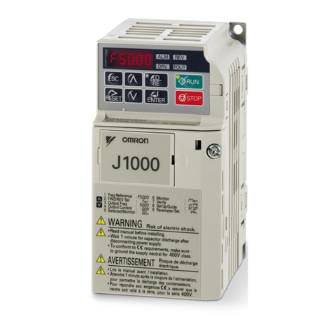 YASKAWA CIMR-JA Series Installation and operation manual