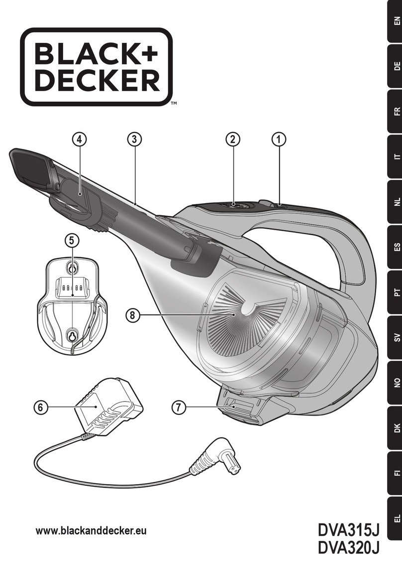 BLACK DECKER Dustbuster DVA315J User manual