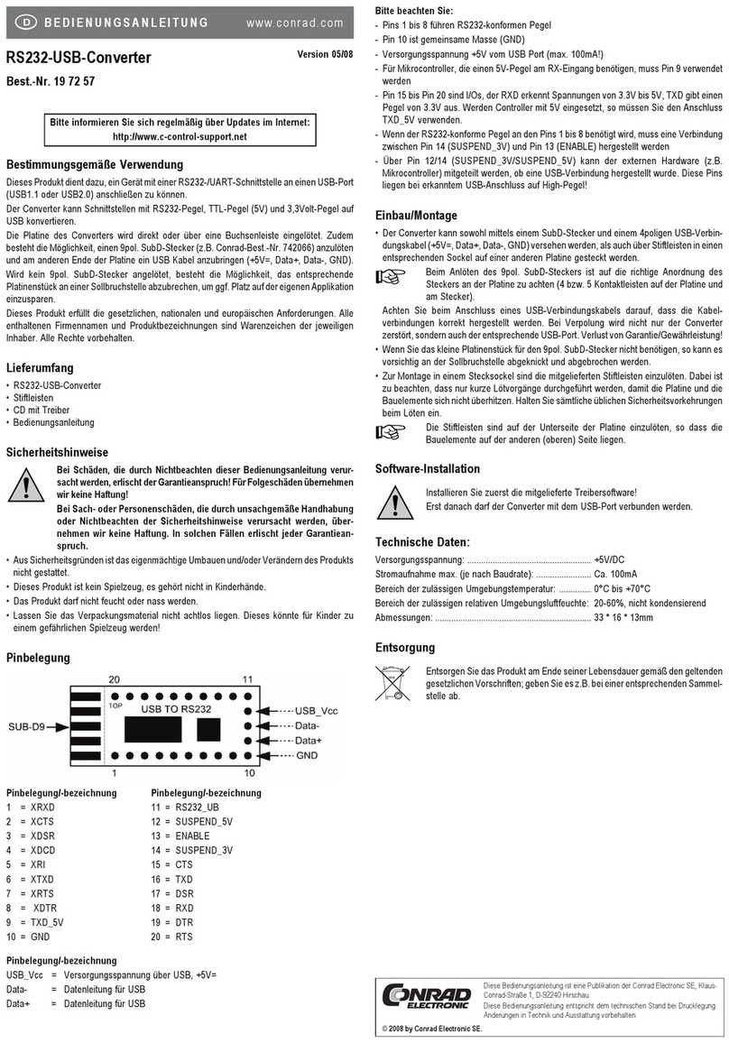 Conrad Electronic 197257 operating instructions Conrad Electronic 197257 operating instructions