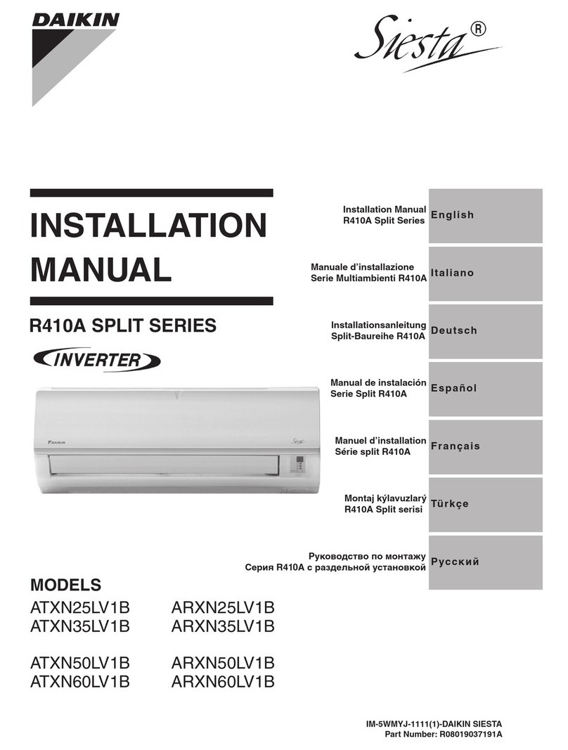 Daikin SIESTA SERIES User manual
