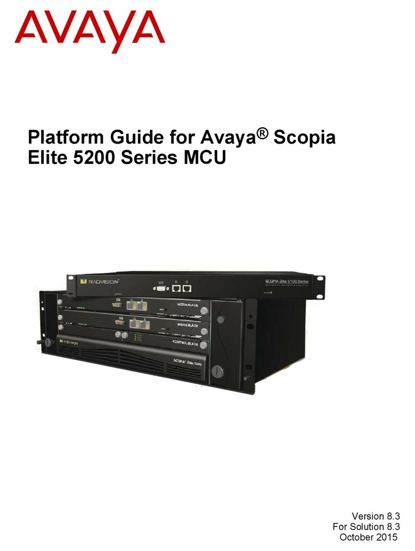 Avaya Scopia Elite 5200 Series Assembly Instructions