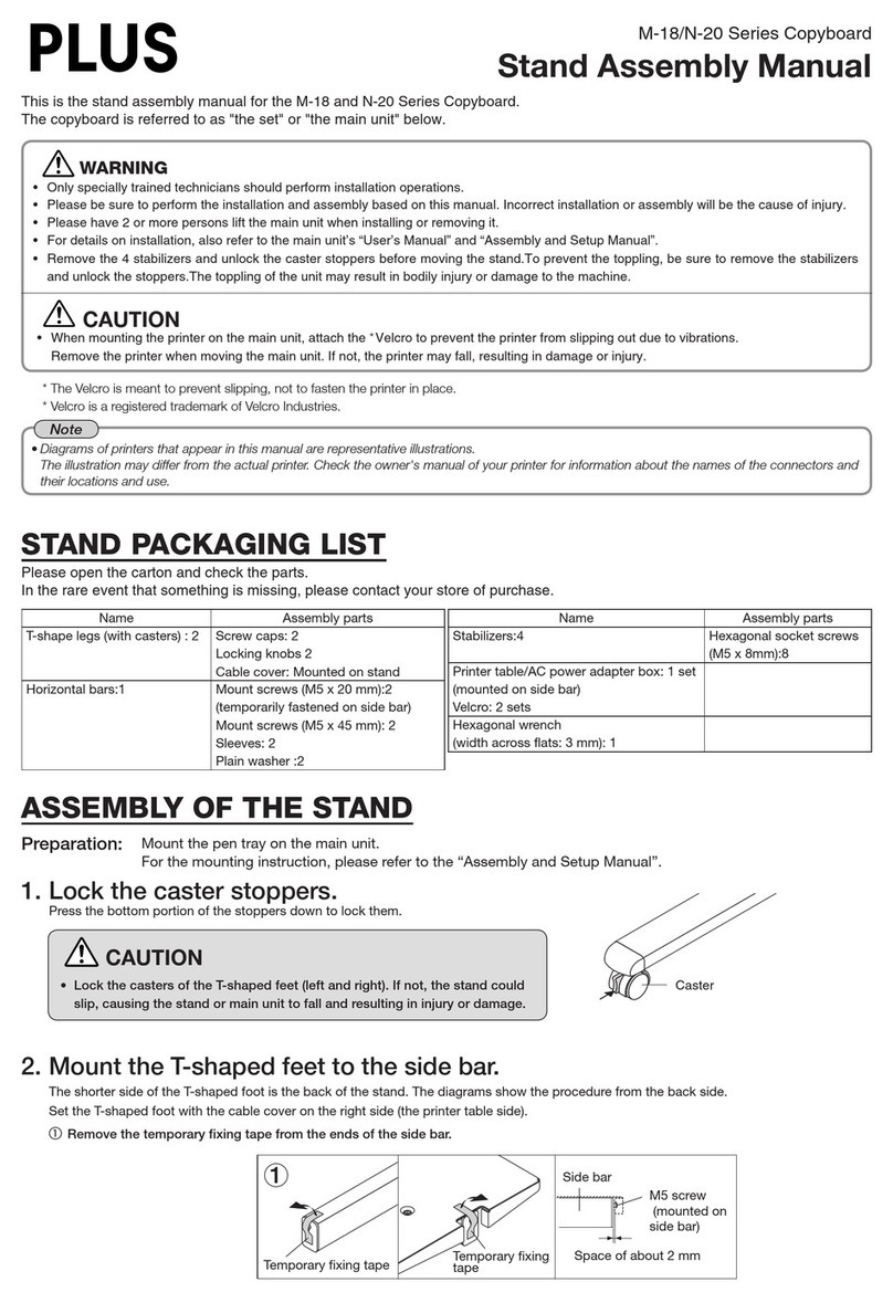 Plus M-18 Series User manual