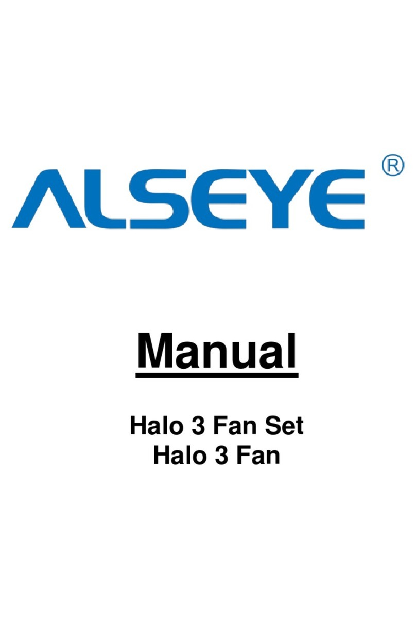 ALSEYE Halo 3 Fan Set manual