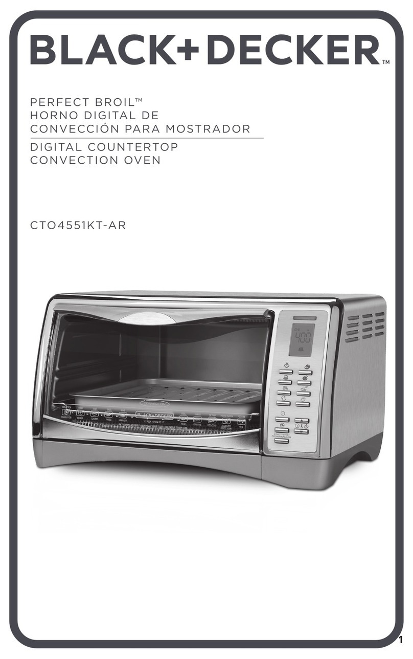 BLACK DECKER PERFECT BROIL CTO4551KT-AR manual