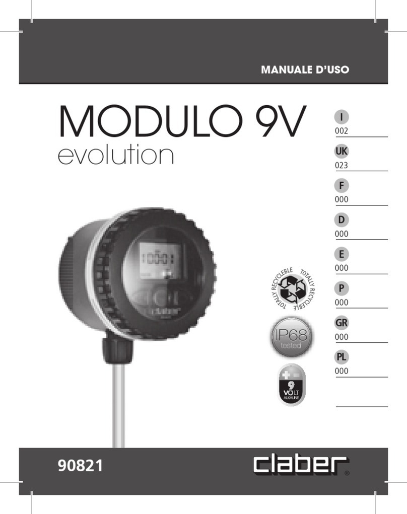 claber Evolution 90821 User manual