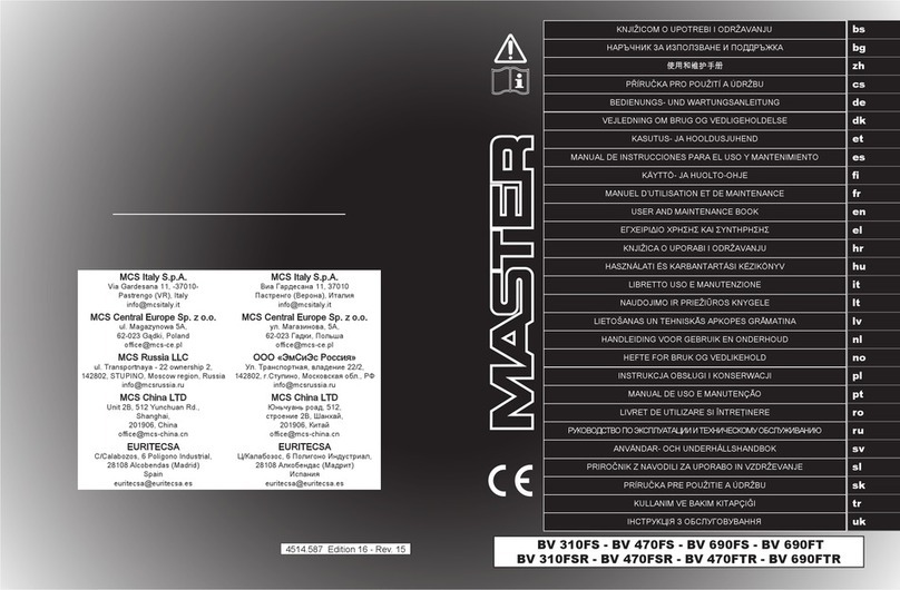 Master BV Series Manual