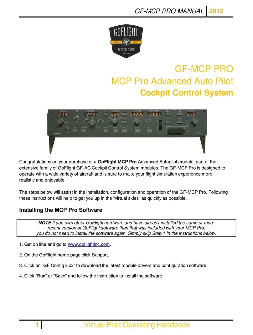 GoFlight GF-MCP PRO Operating handbook