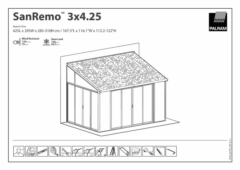Palram SanRemo 3x4.25 User manual
