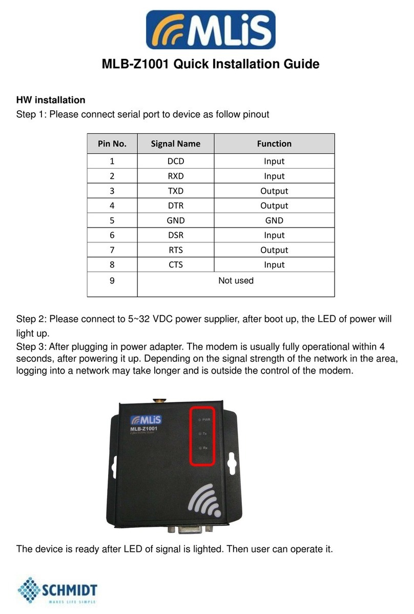 MLis MLB-Z1001 User manual