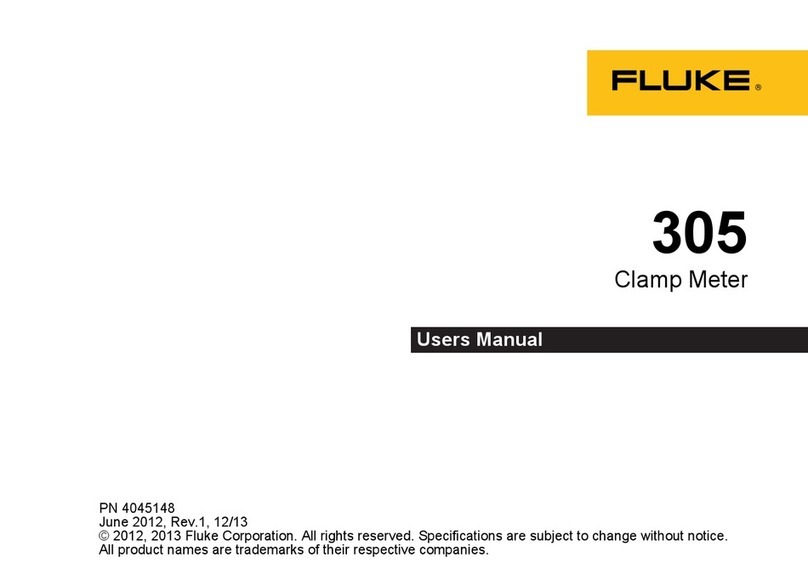 Fluke 305 user manual