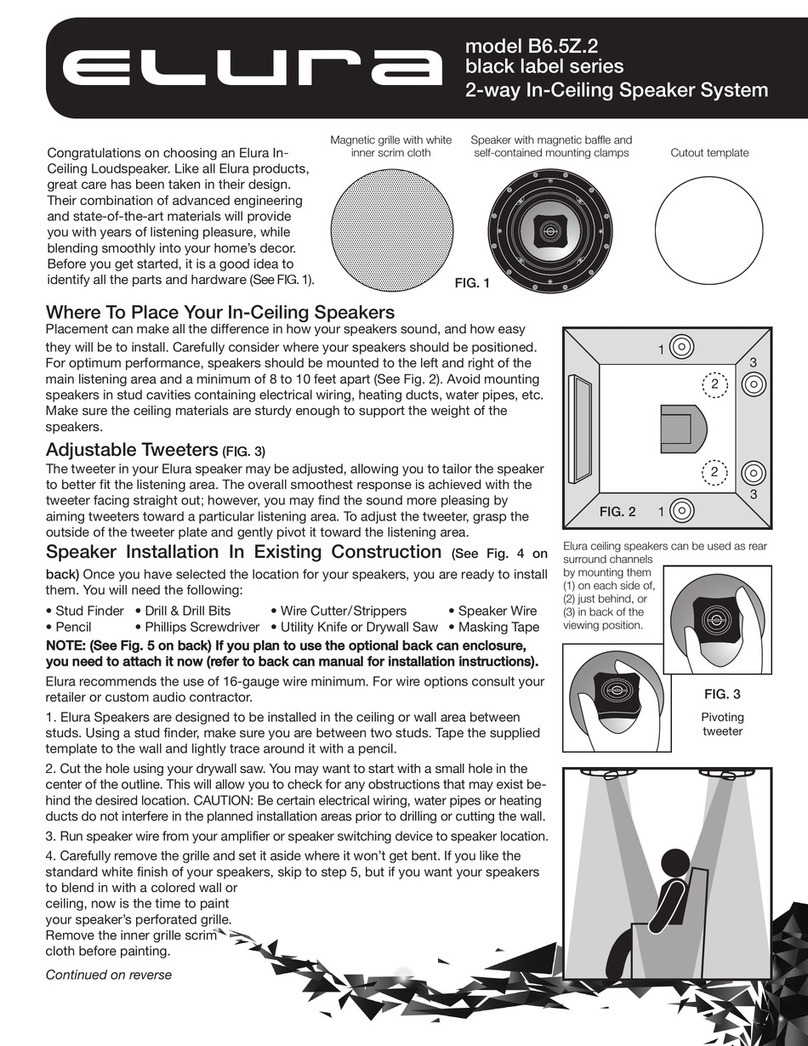 Elura Black label Series instructions