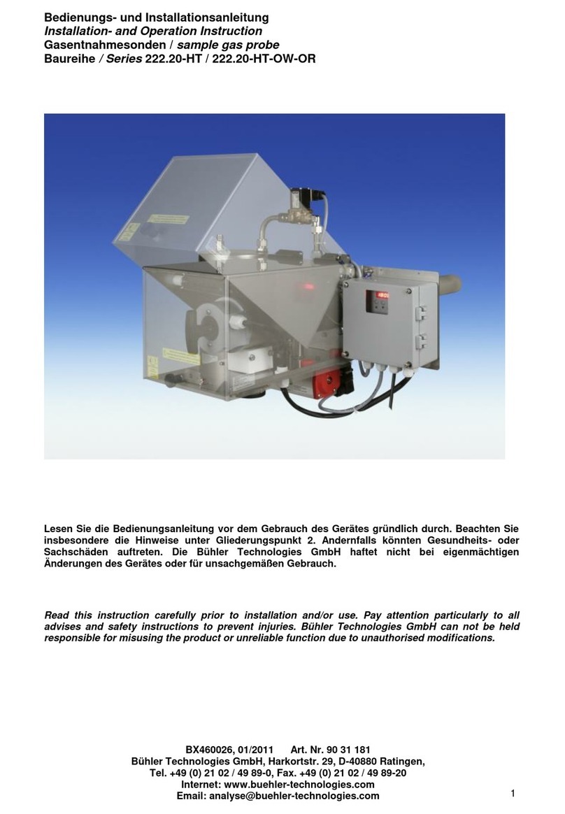 Buhler GAS 222 Series Owner's manual