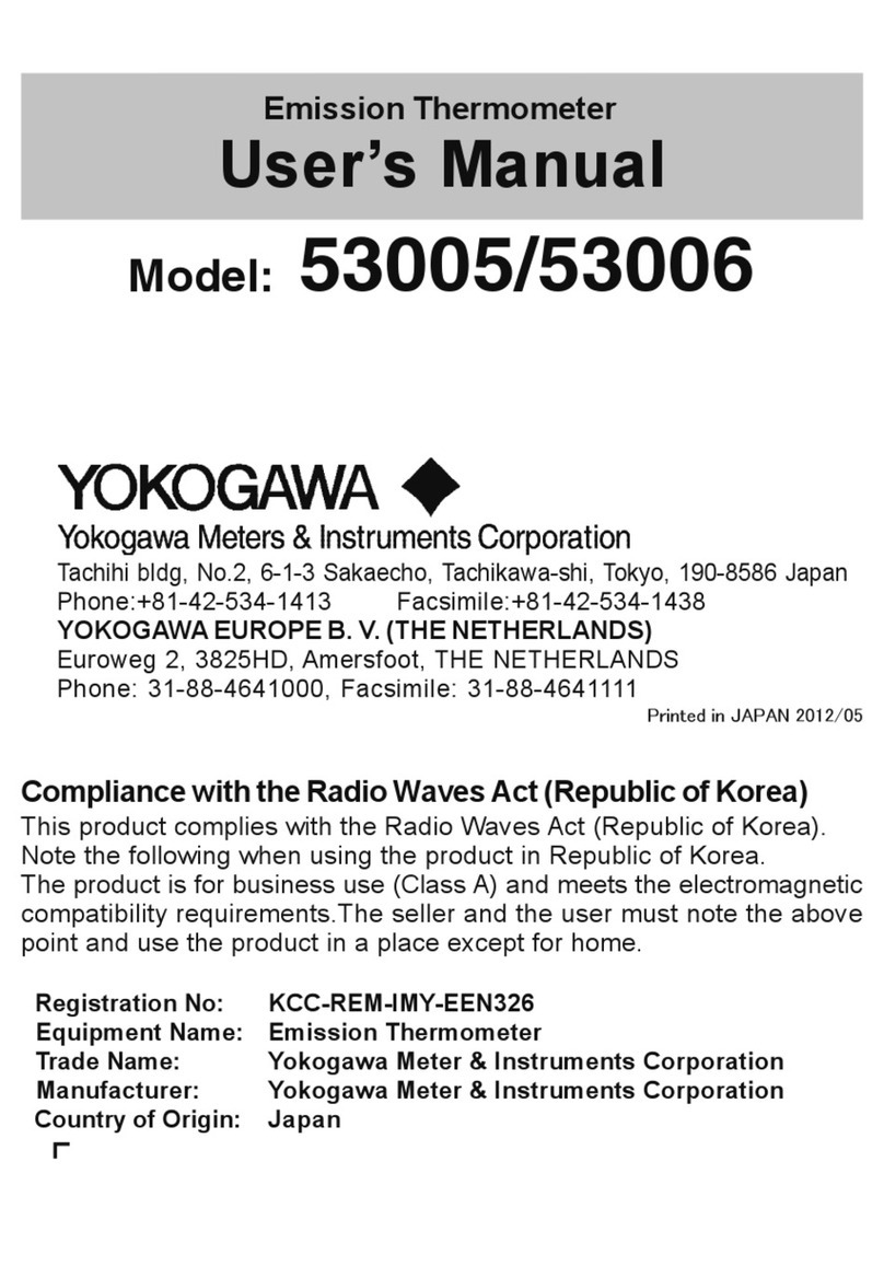 YOKOGAWA 53005-E User manual YOKOGAWA 53005-E User manual