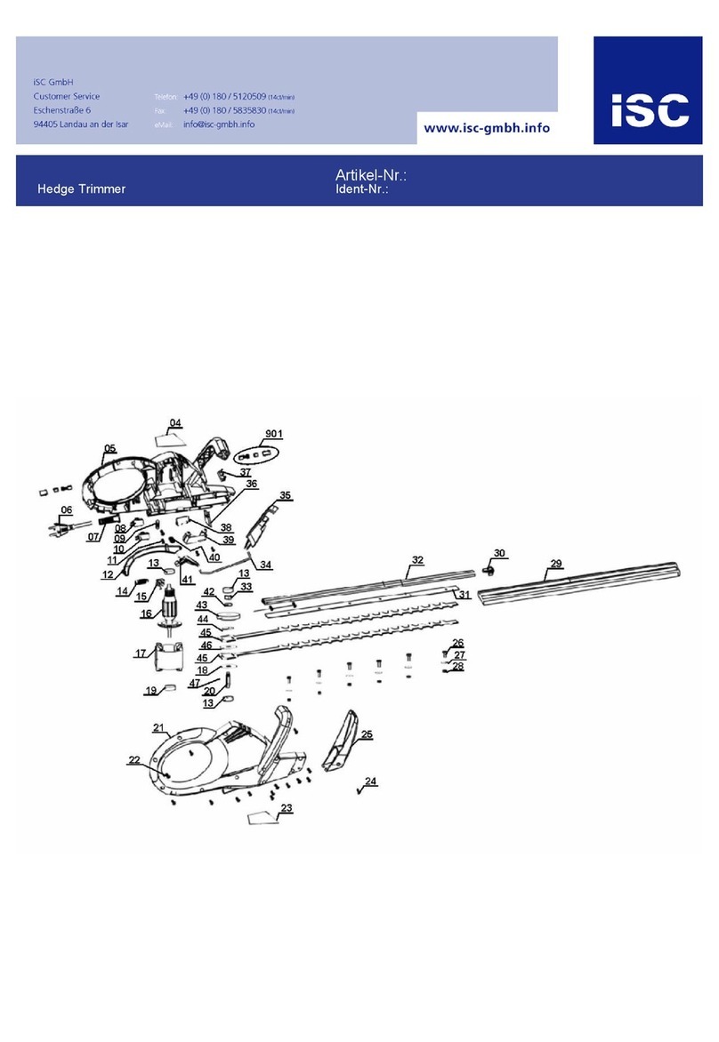 ISC challenge Xtreme CXHT 550 operating instructions