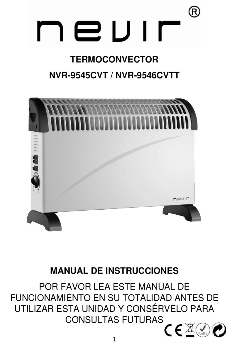 Nevir NVR-9545CVT instruction manual