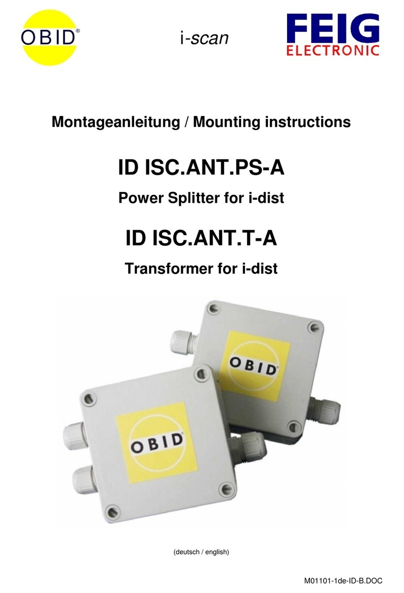 Feig Electronic OBID i-scan ID ISC.ANT.PS-A Mounting instructions