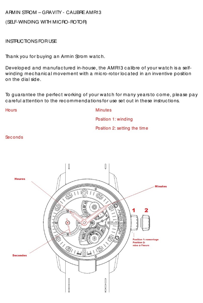 Armin Strom GRAVITY AMR13 User manual Armin Strom GRAVITY AMR13 User manual