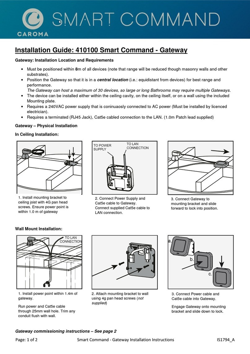 Caroma Smart Command 410100 installation guide