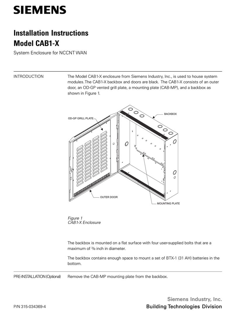 Siemens CAB1-X User manual