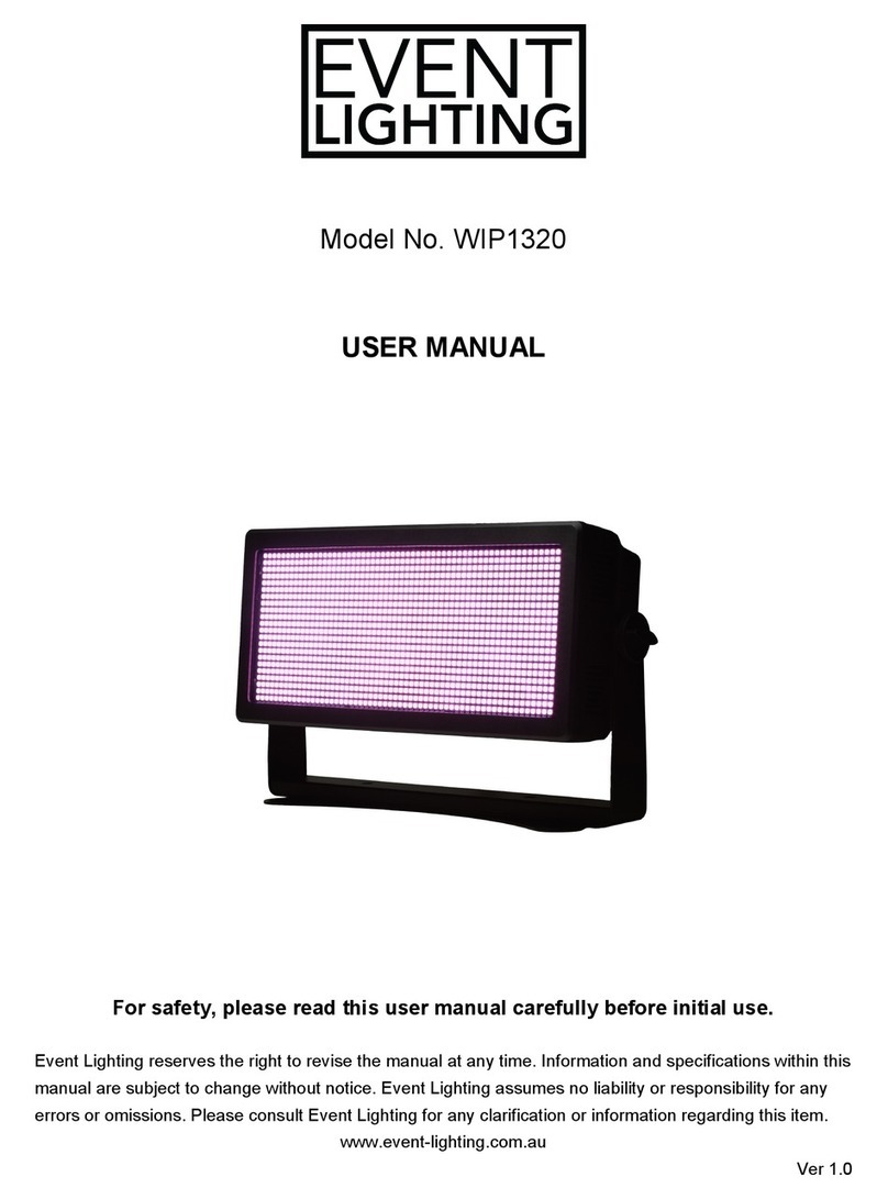 Event Lighting WIP1320 User manual Event Lighting WIP1320 User manual