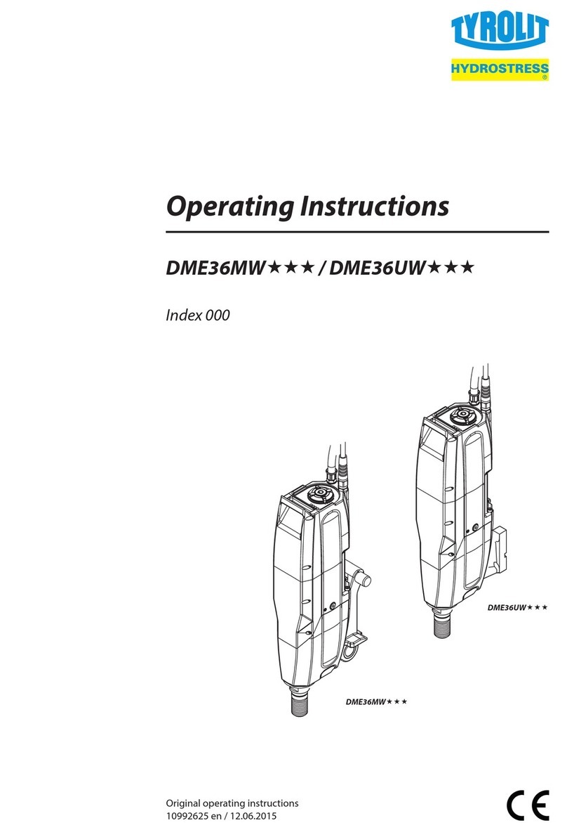 TYROLIT Hydrostress DME36MW Series operating instructions TYROLIT Hydrostress DME36MW Series operating instructions
