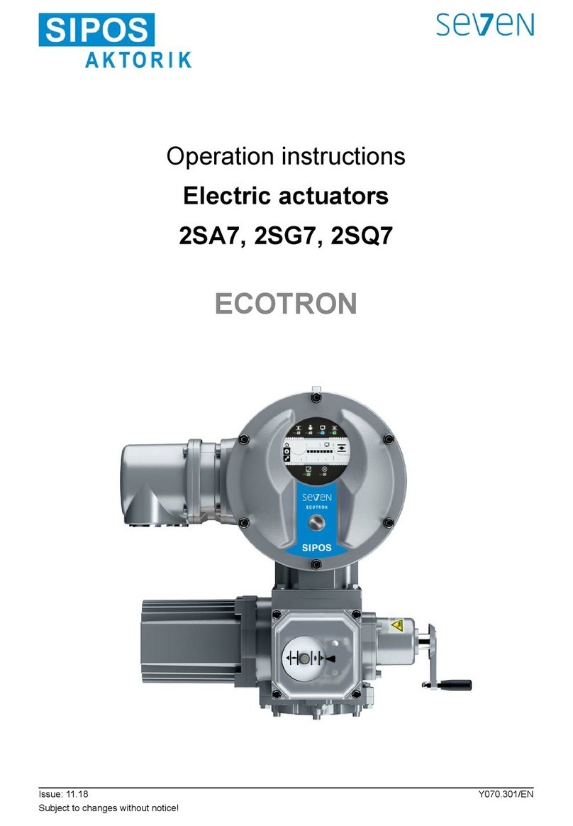 SIPOS Seven Aktorik Ecotron Series Operation instructions