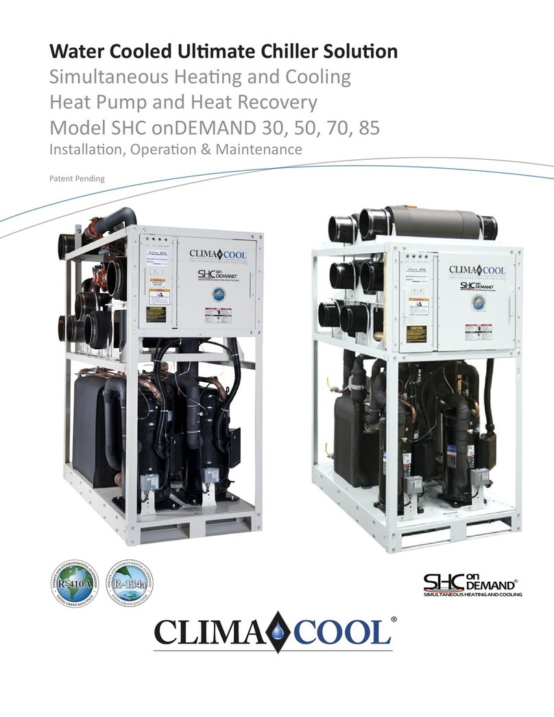 ClimaCool SHC onDEMAND Series Installation operation & maintenance