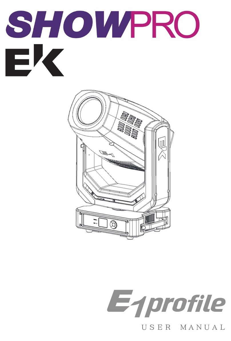 showtech E1 Profile EK LEDMOV420 User manual