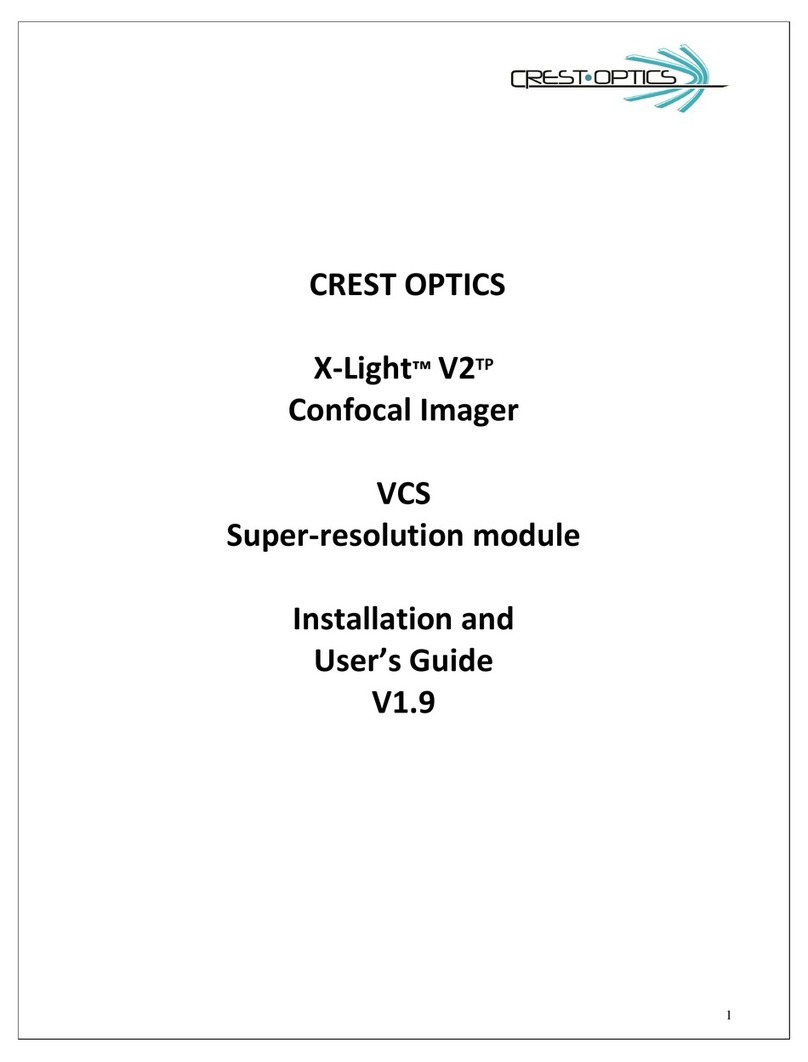 crest Optics X-Light  V2 TP Installation and user guide