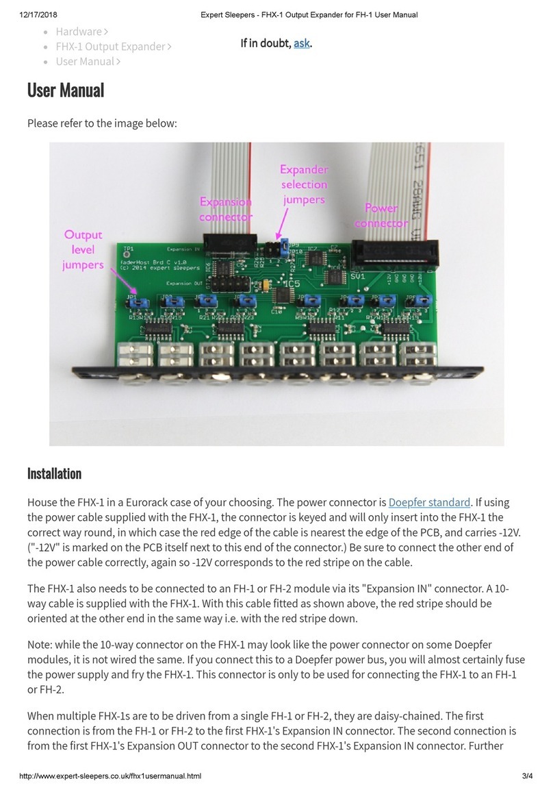 Expert Sleepers FHX-1 user manual