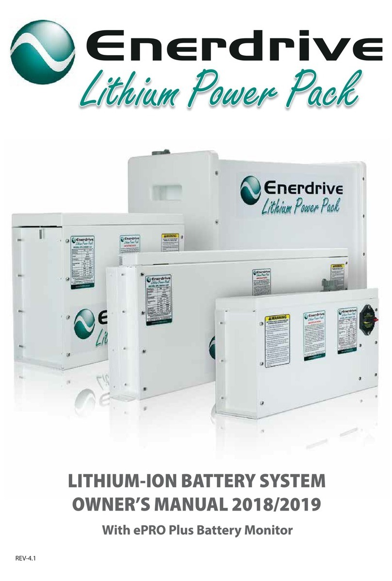 Enerdrive Lithium Power Pack Series owner's manual Enerdrive Lithium Power Pack Series owner's manual