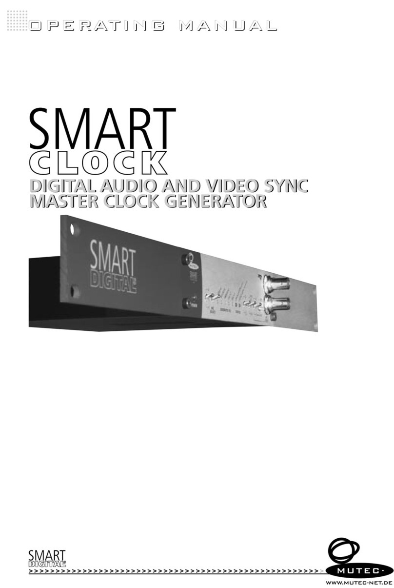 Mutec SMART DIGITAL SMART CLOCK operating manual