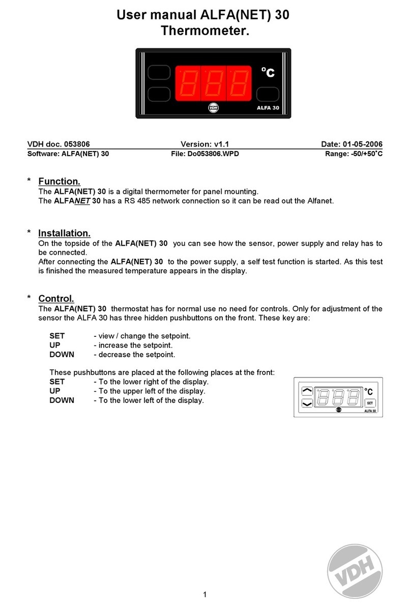 VDH ALFA 30 user manual