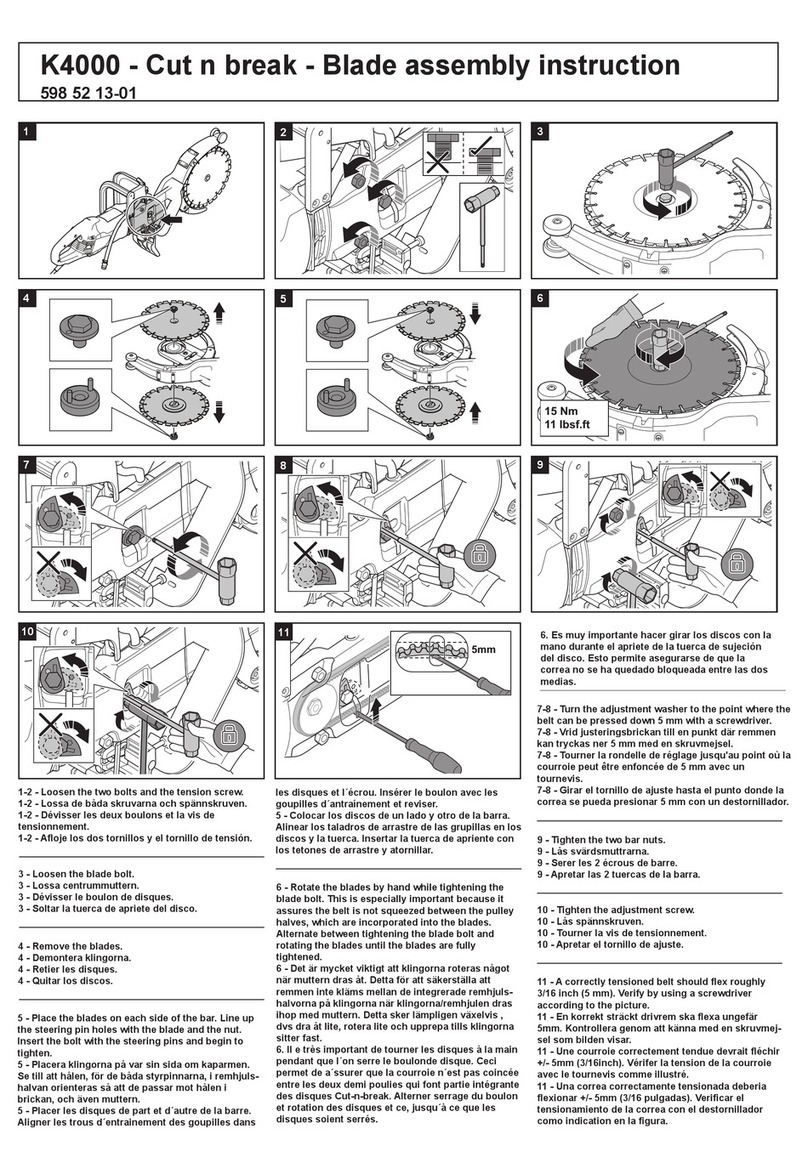 Husqvarna K4000 Cut n break User manual