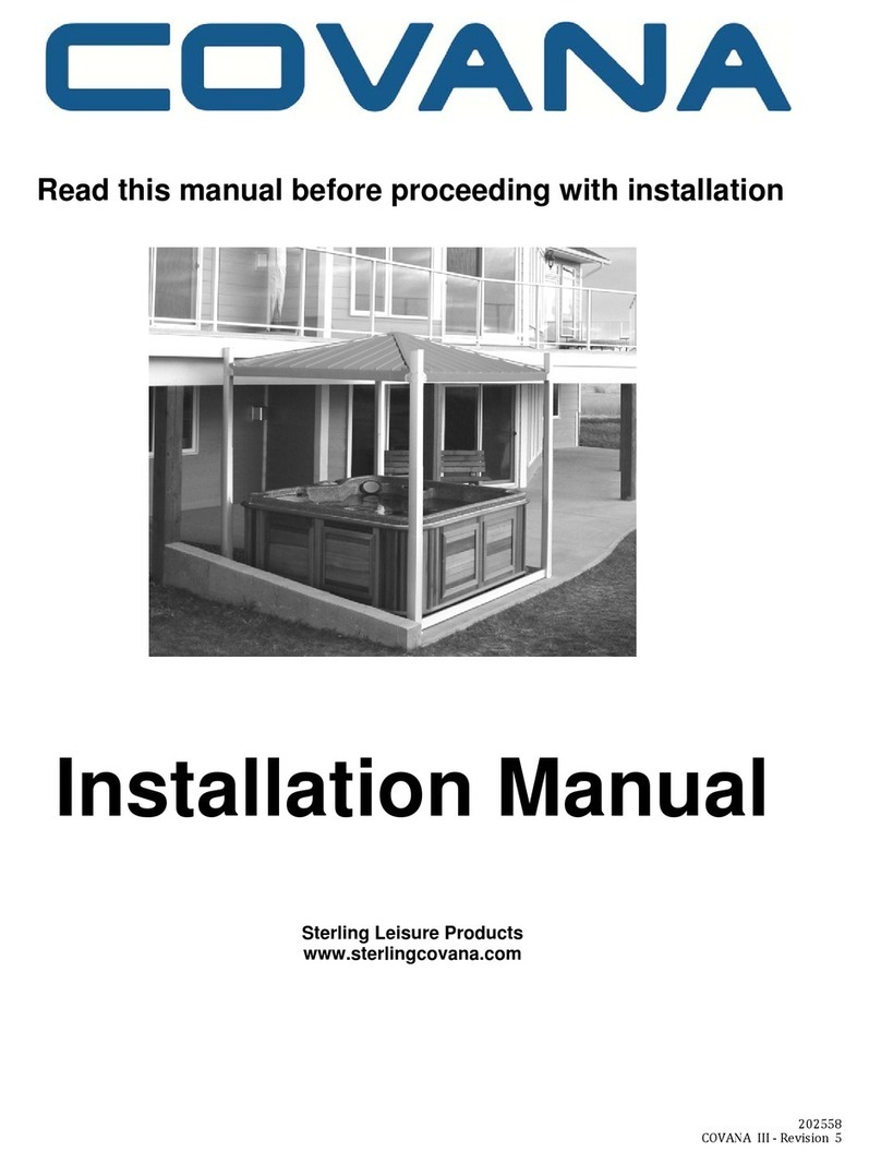 Sterling Leisure Products COVANA installation manual Sterling Leisure Products COVANA installation manual