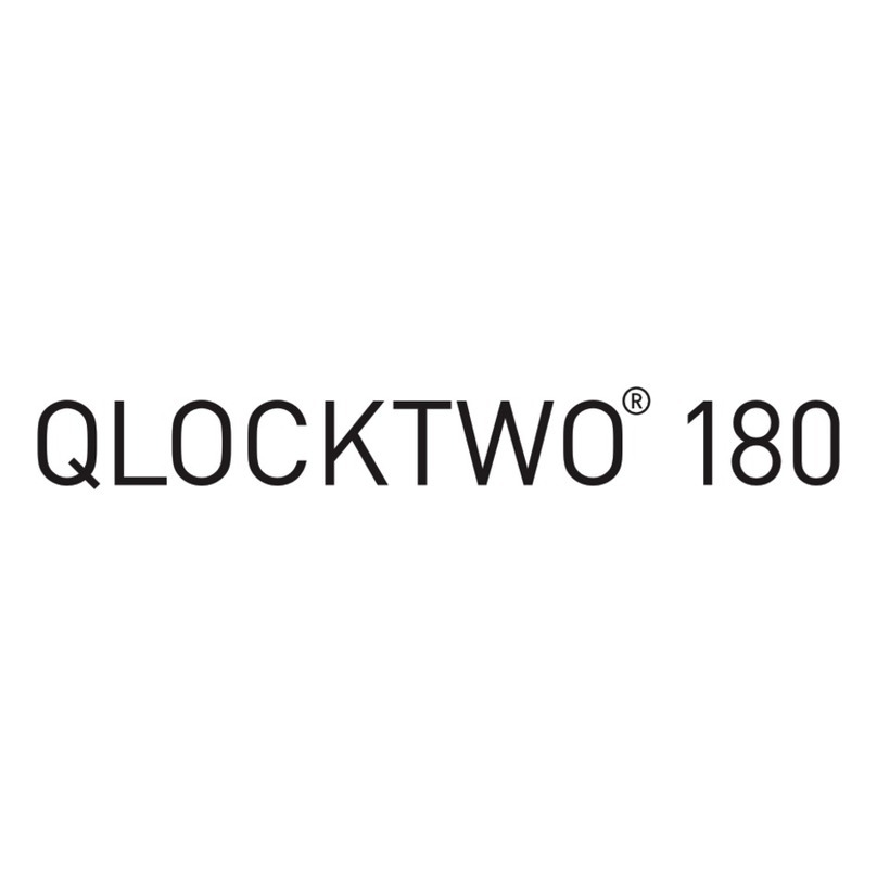 QLOCKTWO 180 User manual