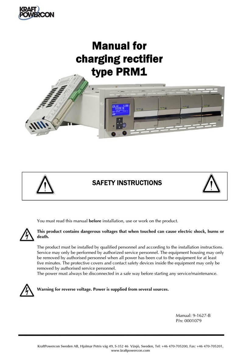 KraftPowercon PRM1 Series User manual