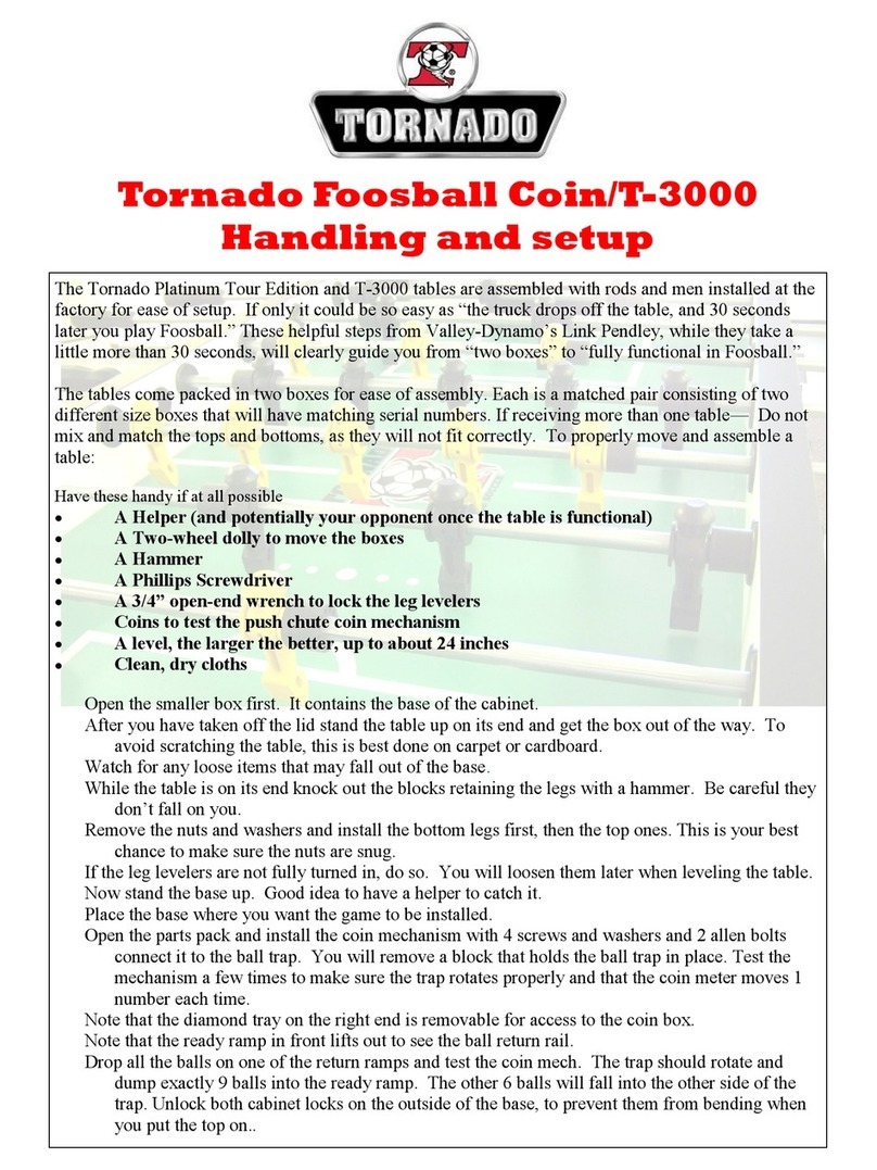 Tornado T-3000 Handling instructions
